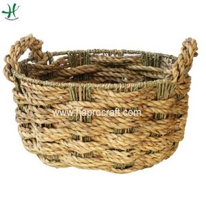 High Quality Eco-friendly Rectangle <b>Seagrass</b> <b>Storage</b> <b>Basket</b> Natural Plan Fiber From Vietnam Top Selling Product - Product Image 4