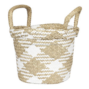 Cesta tejida para algas marinas, Cesta blanca Flexible para almacenamiento en el hogar - Product Image 5