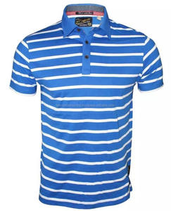 Camiseta Casual de Manga Corta para Hombre, Transpirable, de Punto, a Rayas, 100% Algodón, Antiarrugas, Bordada y Personalizada, al por Mayor - Product Image 5