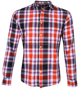 Los hombres camisas vestido 100% algodón Camisa de franela de camisas - Product Image 2