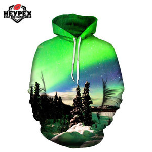 Sweat à capuche à sublimation pour hommes de bonne qualité hiver 2025 Street Wear avec motif imprimé teint uni - Product Image 6