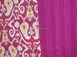 Manufacturer Indian Hand Made Kantha Decorative Cotton Cushion <b>Cover</b> - Product Image 3