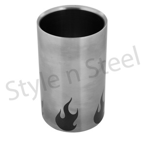 กระบอกเก็บความเย็นเบียร์ฉนวนสุญญากาศโลหะ,ที่ทำความเย็นสำหรับไวน์ & ที่ทำความเย็นด้วยการพิมพ์โลโก้ - Product Image 1