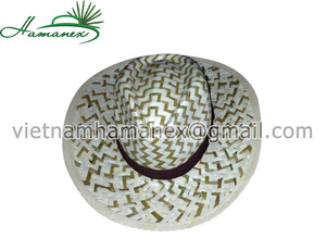 หมวกฟางธรรมชาติทำด้วยมือพร้อมอุปกรณ์เสริมริบบิ้น - Product Image 5