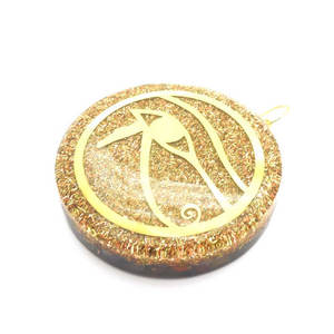 Orgonita Ojo de Horus Orgone Colgante Chips de piedras preciosas naturales Feel - Product Image 1