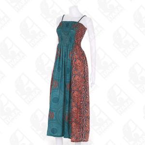 Vestido largo de playa Hippie bohemio con estampado artístico para mujer - Product Image 3
