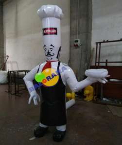 Globo publicitario inflable de 2m para cocinar, herramienta de marketing económica para exteriores - Product Image 2