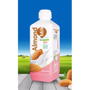 Grosir Botol PP 1000Ml Susu Almond Tanpa Gula Minum Label Pribadi MOQ Rendah