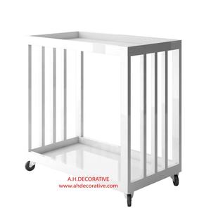 Carrito Metálico de Moda para Servir Botellas de Cerveza y Alimentos, Carrito Metálico Utilizable en Restaurantes y Bares en Venta - Product Image 2