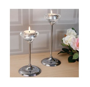 Acrylic Crystal Candle Holder - Product Image 1