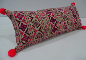 Novedades Decoración para el hogar Venta al por mayor Cojines bordados Funda De Almohada bordada de algodón decorativa de lujo - Product Image 3