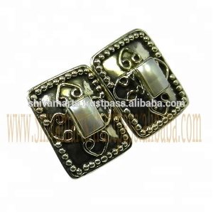 Nouveau design pur S925 argent Sterling perle naturelle pierre précieuse boucle d'oreille belle fantaisie bijoux en argent boucles d'oreilles fabricant - Product Image 2