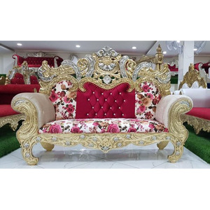 Recepción DE BODA Diamond Couch Indian Wedding Sofa Set Muebles Matrimonio Recepción Stage Sofa Set - Product Image 1
