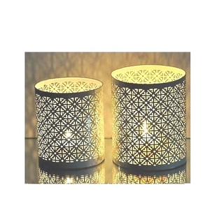 Candelabro votivo de Metal de diseño antiguo, decoración elegante para el hogar para festividades navideñas, tarros y linternas de velas de Metal - Product Image 6