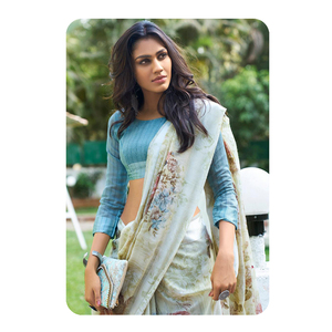 สารีผ้าไหมจากอินเดียผ้าส่าหรีสำหรับผู้ใหญ่สำหรับโอกาสพิเศษ - Product Image 1