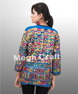 Chaqueta tradicional bordada kutch, chaqueta india para mujer, chaqueta hippie Bohemia gitana Banjara - Product Image 3