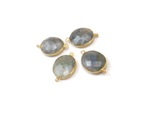 Handmade 18K Gold Plated Sterling Silver Brass Bezel <b>Vintage</b> Wire Wrapped Oval Shape Smokey Quartz Natural Multi Gemstone - Product Image 4