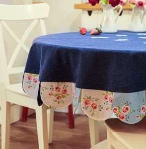 Nappe ronde de style hôtel de luxe, pour la table d'hôtel - Product Image 1