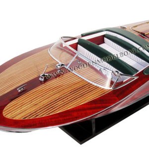 Bateau en bois RIVA ARISSTON, modèle de petite taille, artisanat du VIETNAM, - Product Image 4