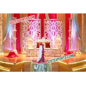 Escenario de boda con flores, paneles de fibra para escenario - Product Image 1