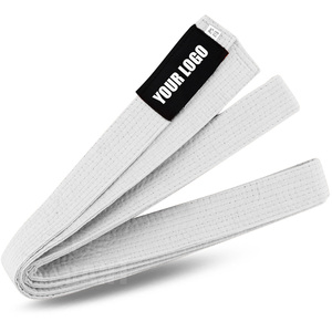 Ceinture de karaté élégante de meilleure qualité 100% coton couleur et logo personnalisés ceinture d'entraînement de karaté d'arts martiaux unisexe - Product Image 4