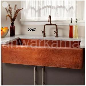 อ่างอาบน้ําทองแดงดีไซน์แฟนซีใหม่ทําจากอ่างล้างจานทองแดงอินเดียบริสุทธิ์ - Product Image 2