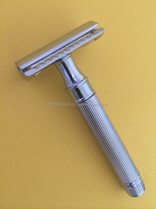 New Vintage Thick Handle Safety Razor with Double-<b>Edge</b> Shaving Blades - Product Image 3