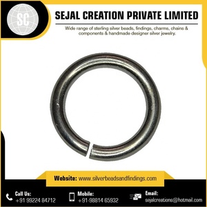 Anillos abiertos de 4mm de la mejor calidad en venta al por mayor, hallazgos de joyería de plata esterlina, cuentas de alambre para fabricación de joyas fabricadas en India - Product Image 2