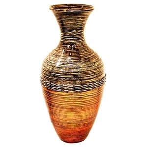Vase en bambou avec tête rotative, pour peinture à la main naturelle - Product Image 2