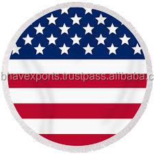 Impreso personalizado 80% Poliéster 20% Poliamida Microfibra 100% Algodón Toalla de playa circular Toalla de baño absorbente Estilo tropical - Product Image 6