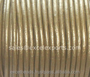 Excel exporte des cordons fins en cuir blanc de 2mm à 5mm composants de fabrication de bijoux en gros tailles de motifs de 1mm à 5mm - Product Image 5