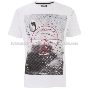 Camiseta de algodón transpirable de punto personalizada de alta calidad del fabricante, Camiseta de algodón peinado supersuave con estampado informal de talla grande de fábrica - Product Image 3