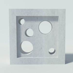 Molletonnage — bloc de ciment double pression, carreaux de corps complets, carrelage d'intérieur d'usine, carreaux muraux cg BG 24.1, 3.2 kg - Product Image 1