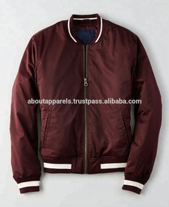 Veste bombardier en Satin Polyester, pour homme, à la mode, avec logo et patchs personnalisés - Product Image 2