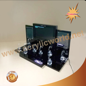 Personalizado al por mayor tienda personalizada acrílico reloj soporte de exhibición estante reloj soporte de exhibición con anillos C - Product Image 5