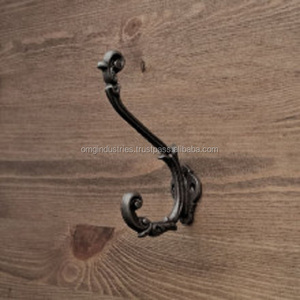 OMG Industries Best Cast Iron Wall Mount <b>Hat</b> & Coat Hook <b>Black</b> <b>Hat</b> & Cap Hook-<b>Top</b> Sale Product - Product Image 5