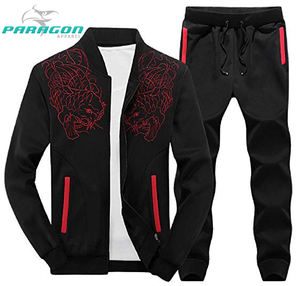 Survêtement classique noir sublimation pour adultes, nouveau design, haute qualité, prix pas cher, slim fit, 2020 - Product Image 1