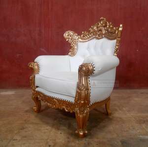 เฟอร์นิเจอร์ไม้มะฮอกกานีของใบไม้ทองคำโรโคโคโบราณ-เก้าอี้เฟอร์นิเจอร์ไม้มะฮอกกานีอินโดนีเซีย - Product Image 2