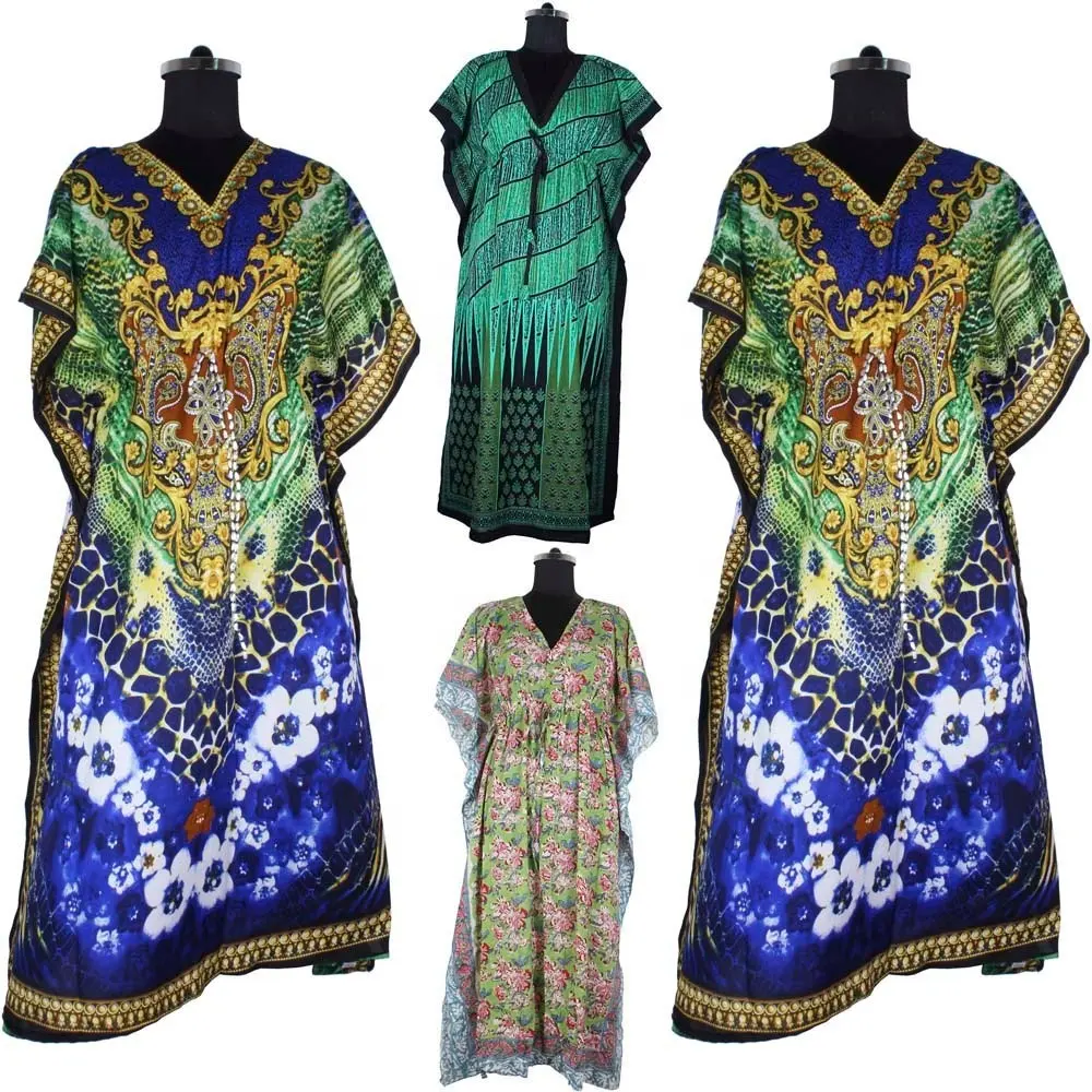 新しいビーチロングカフタン女性卸売インド服