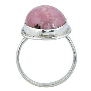 Mejor calidad hecho a mano 18K oro plata esterlina 925 piedra preciosa Rodocrosita anillo indio boda joyería para mujeres - Product Image 2