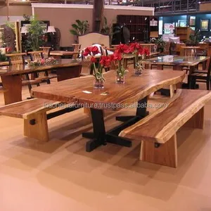 Banc de Table à manger en bois massif, en Suar massif