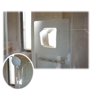 Support de pommeau de douche en plastique écologique pour salle de bain avec autocollant magique Capacité de charge de 2.5kg - Product Image 1