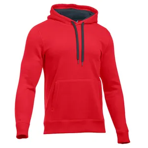 High Quality Customized Cotton Hoodie features a fuller cut ultimate comfortable fit Red