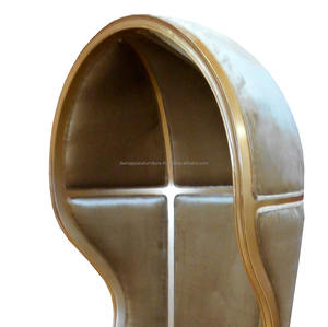 เก้าอี้ทรงโคบราสีทองทำจากไม้ หุ้มด้วยผ้ากำมะหยี่ สำหรับเฟอร์นิเจอร์ห้องนั่งเล่น - Product Image 4