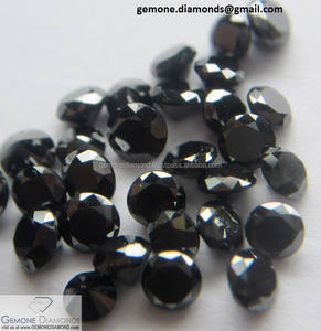1.00 กะรัตขนาด AAA คุณภาพ Jet สีดําเพชรตัดทรงกลมที่ยอดเยี่ยมสําหรับแหวนหมั้นที่สวยงามเพชรสีดําราคาต่อกะรัต - Product Image 2