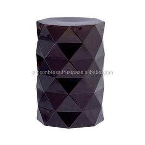 Table basse en métal argenté, meuble de salon décoratif en Aluminium martelé - Product Image 6