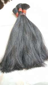 Prix de gros en cheveux vietnamiens bruts raides gris noir et blanc pour la décoloration de l'extension des cheveux - Product Image 3
