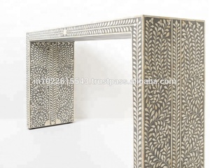 คอนโซลฝังกระดูกสีเทาและสีขาวที่สวยงาม,คอนโซลฝังกระดูกสีเทาและสีขาวแนววินเทจ - Product Image 2