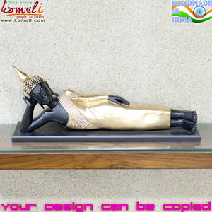 Polyresin ขนาดใหญ่นอนนอนรูปปั้นพระพุทธรูป - Product Image 2