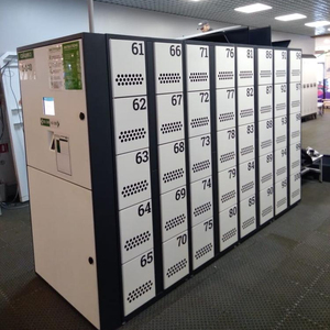 ล็อกเกอร์กระเป๋าอิเล็กทรอนิกแบบอัจฉริยะพร้อมตัวรับเหรียญและธนบัตรตู้เหล็กล็อคอิเล็กทรอนิกส์สำหรับระบบล็อกเกอร์หรือที่จัดเก็บพัสดุ - Product Image 1